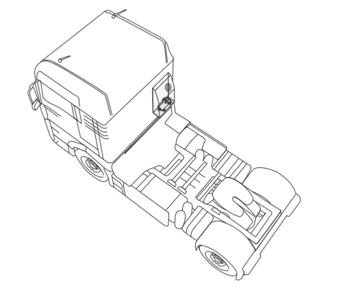 Back mounted parking air conditioning