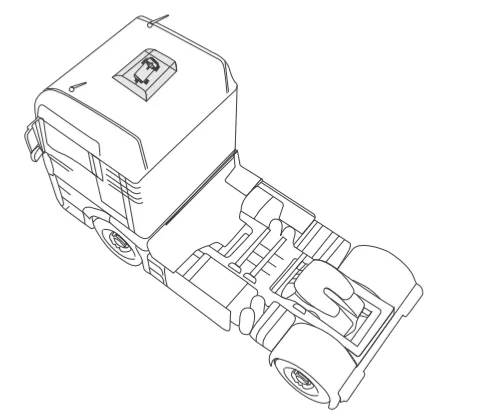 Roof mounted parking air conditioning